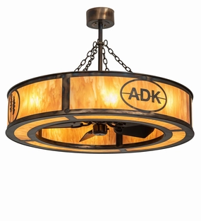 Personalized Eight Light Chandel-Air multi-speed fans with easy controls