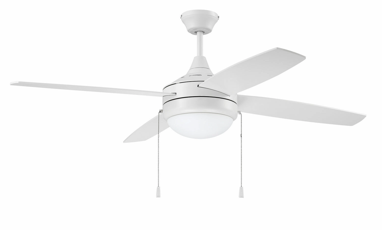 Phaze 4 52"Ceiling Fan White medium size fans for home ventilation