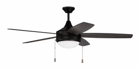 Phaze 5 52"Ceiling Fan Flat Black medium electric fans for multi-room use