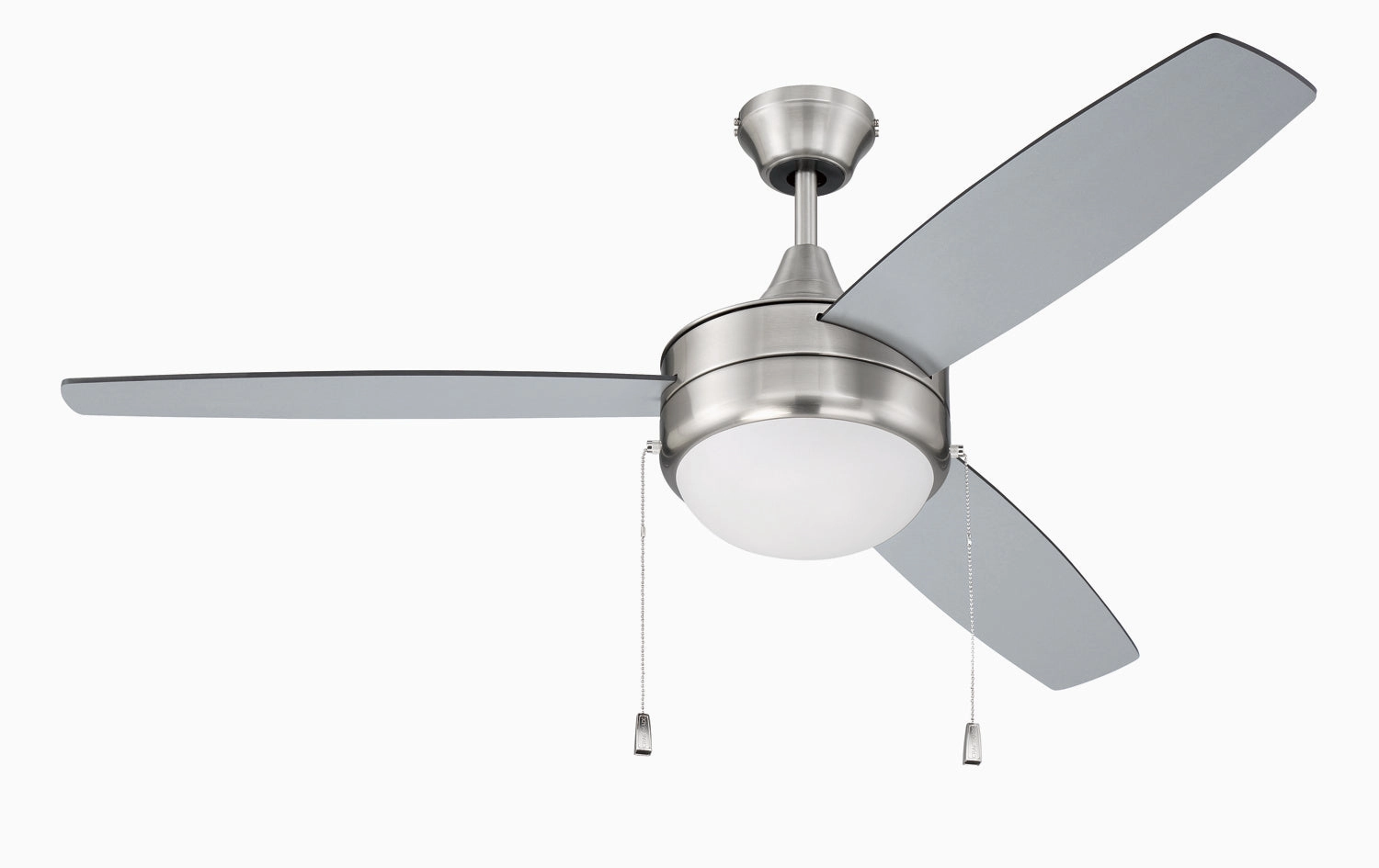 Phaze Energy Star 3 52"Ceiling Fan Brushed Polished Nickel