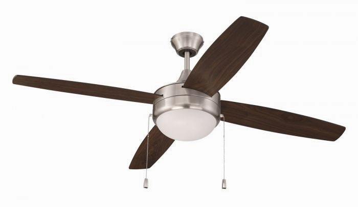 Phaze Energy Star 4 52"Ceiling Fan Brushed Polished Nickel