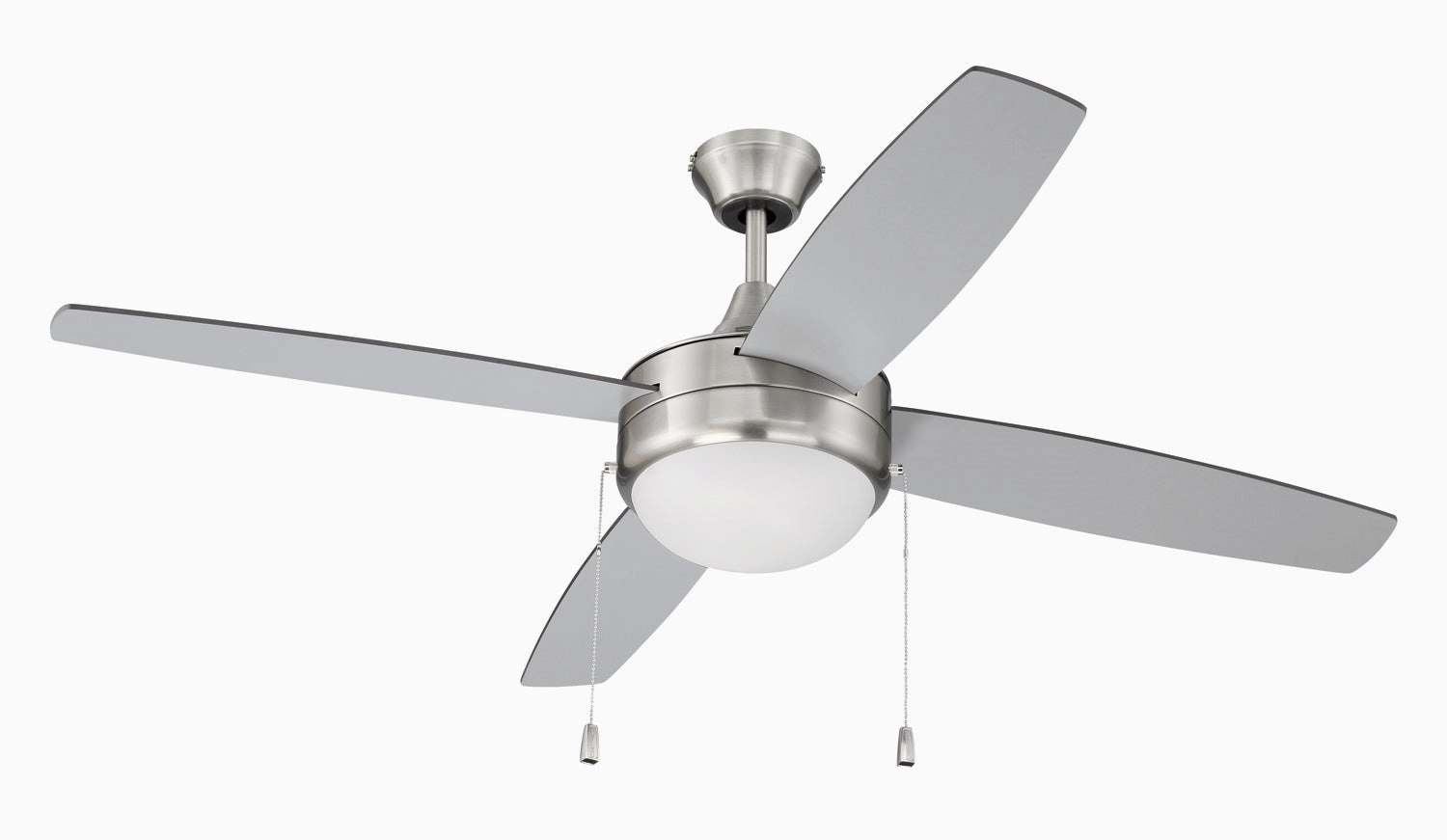 Phaze Energy Star 4 52"Ceiling Fan Brushed Polished Nickel