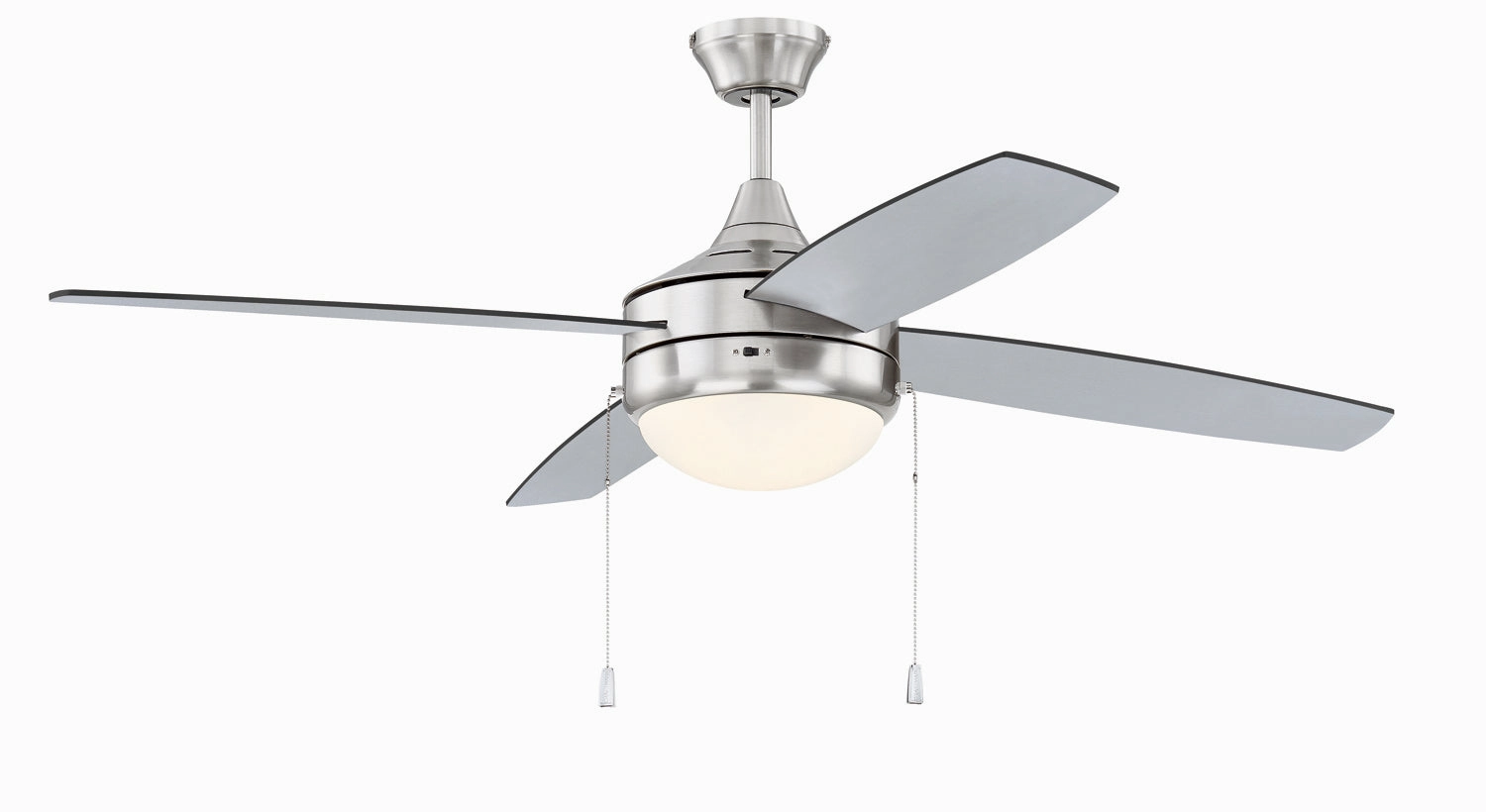 Phaze Energy Star 4 52"Ceiling Fan Brushed Polished Nickel