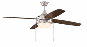 Phaze Energy Star 4 52"Ceiling Fan Brushed Polished Nickel portable medium fans with handle design