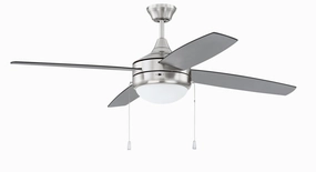 Phaze Energy Star 4 52"Ceiling Fan Brushed Polished Nickel sleek design electric fans for modern homes