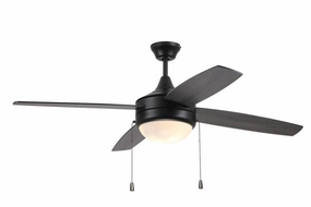 Phaze Energy Star 4 52"Ceiling Fan Flat Black modern medium fans for everyday cooling
