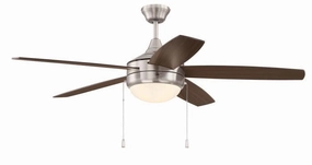 Phaze Energy Star 5 52"Ceiling Fan Brushed Polished Nickel versatile medium fans for any space