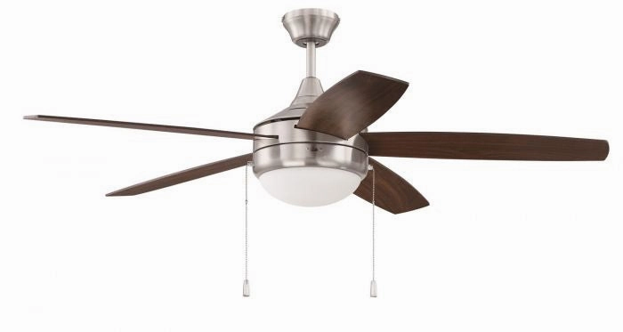 Phaze Energy Star 5 52"Ceiling Fan Brushed Polished Nickel