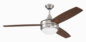 Phaze II 3-Blade 52"Ceiling Fan Brushed Polished Nickel affordable cooling fans for summer