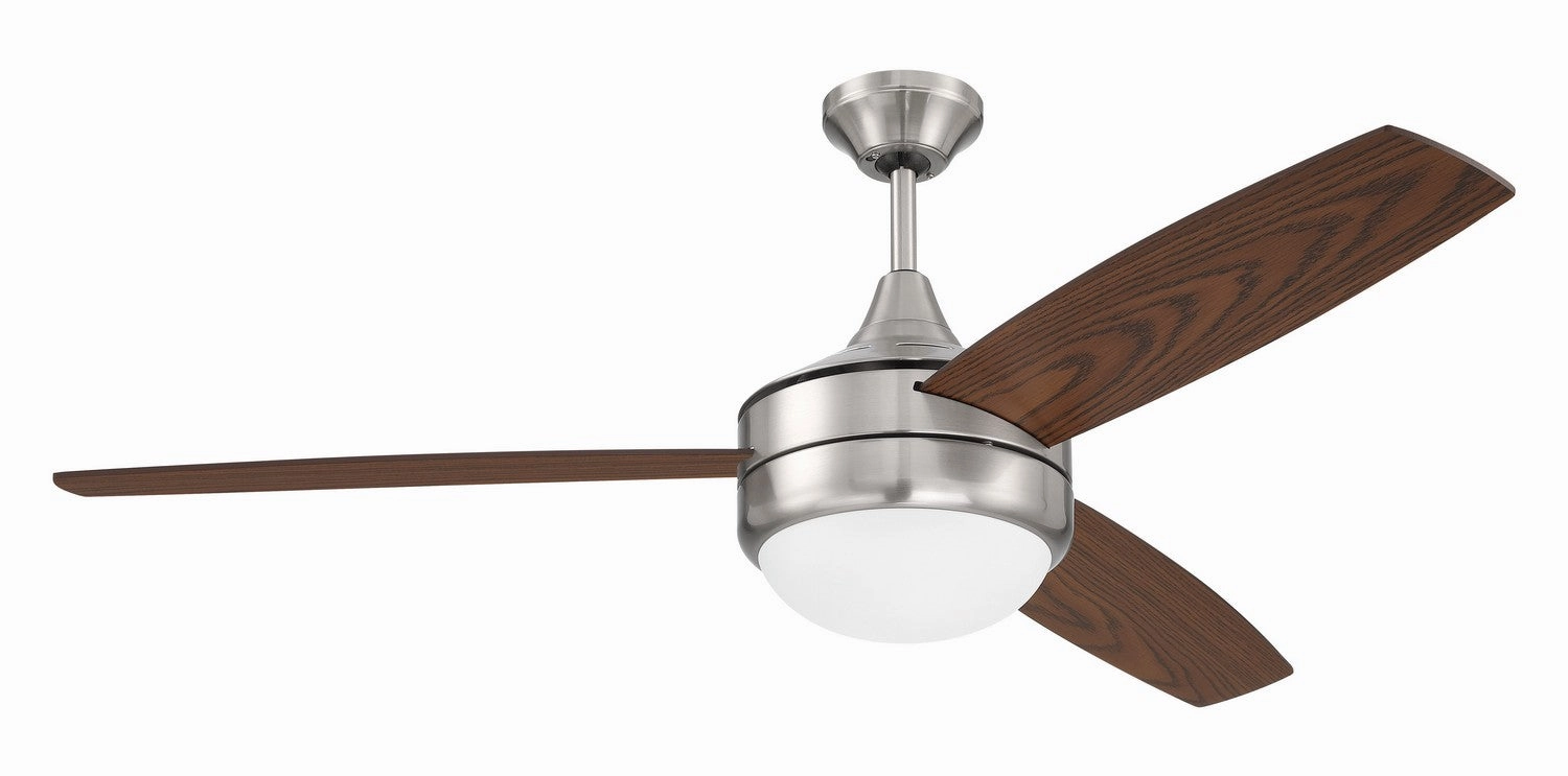 Phaze II 3-Blade 52"Ceiling Fan Brushed Polished Nickel affordable cooling fans for summer