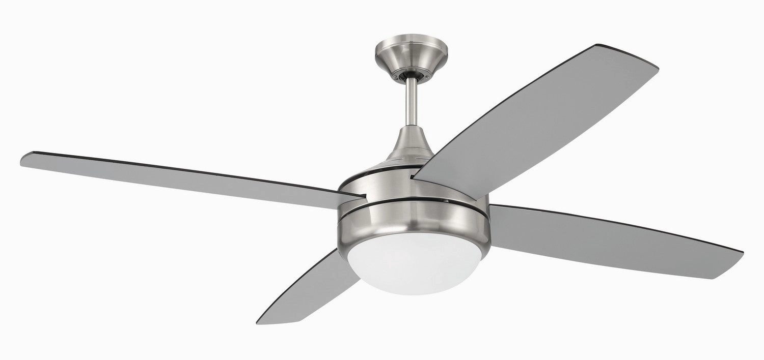 Phaze II 4- Blade 52"Ceiling Fan Brushed Polished Nickel versatile medium fans for any space