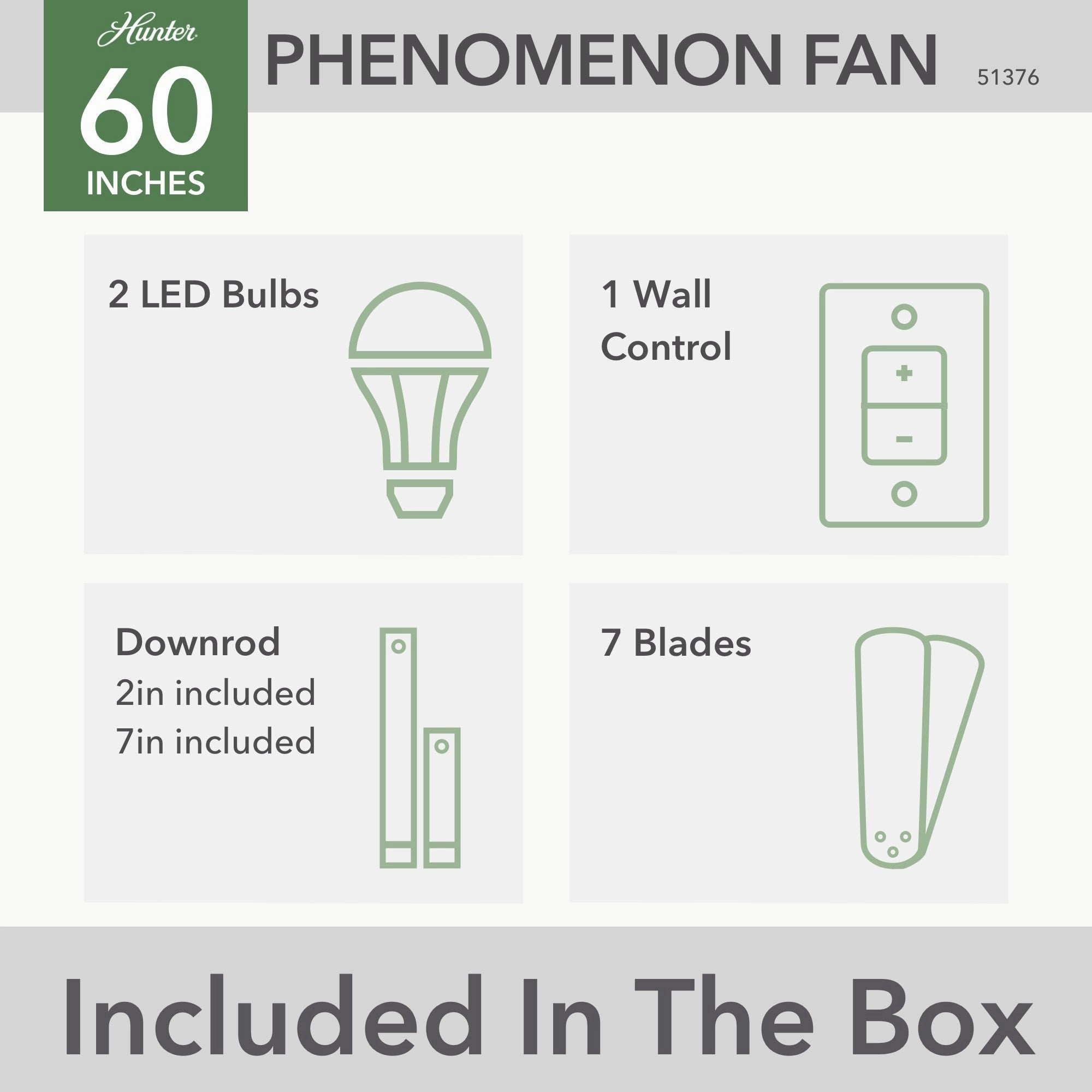 Phenomenon 60"Ceiling Fan Matte Black