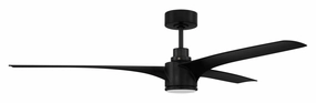 Phoebe Indoor/Outdoor 60"Ceiling Fan Flat Black durable fans for long-lasting performance
