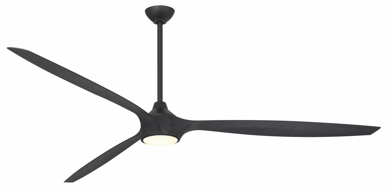 Pierce 84"Ceiling Fan Coal W/Shou Sugi Ban lightweight fans for moving around easily