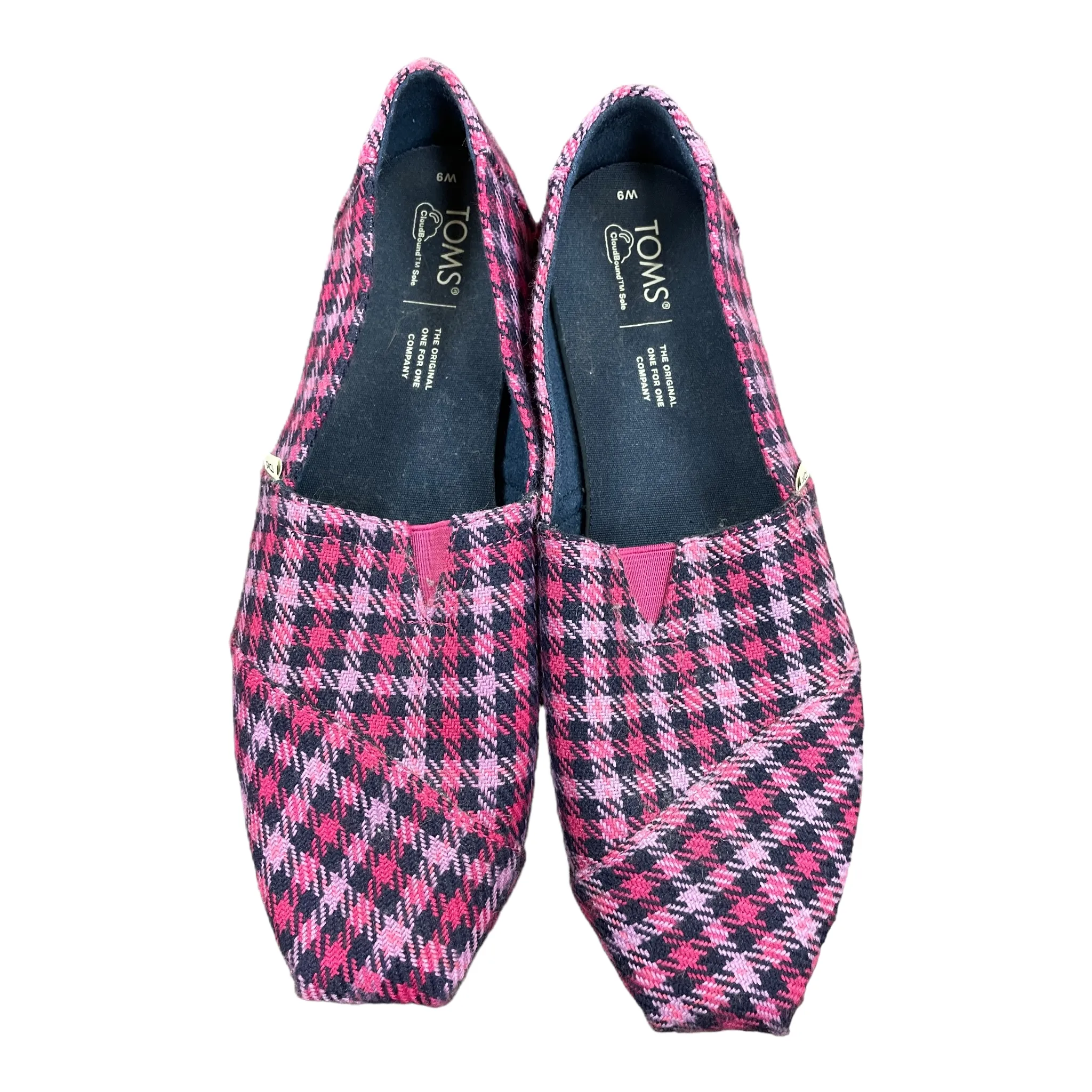 Pink Shoes Flats By Toms, Size: 9 toms