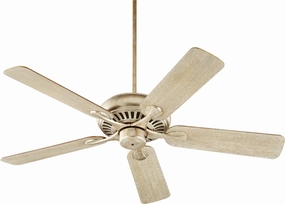 Pinnacle 52"Ceiling Fan Aged Silver Leaf portable medium fans with handle design