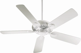 Pinnacle 52"Ceiling Fan Studio White energy-efficient medium fans with remote