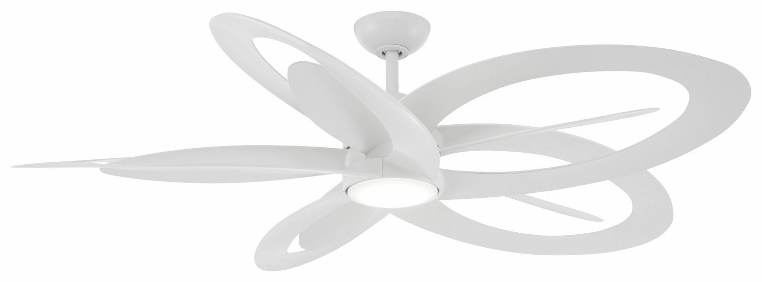 Pinup 60"Ceiling Fan Flat White energy-efficient medium fans with remote