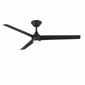 Pisces 52"Ceiling Fan Matte Black high-speed electric fans for better airflow