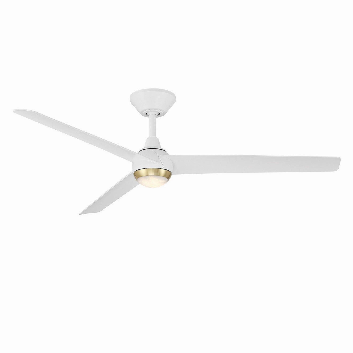 Pisces 52"Ceiling Fan Soft Brass/Matte White outdoor exterior fans for patio cooling