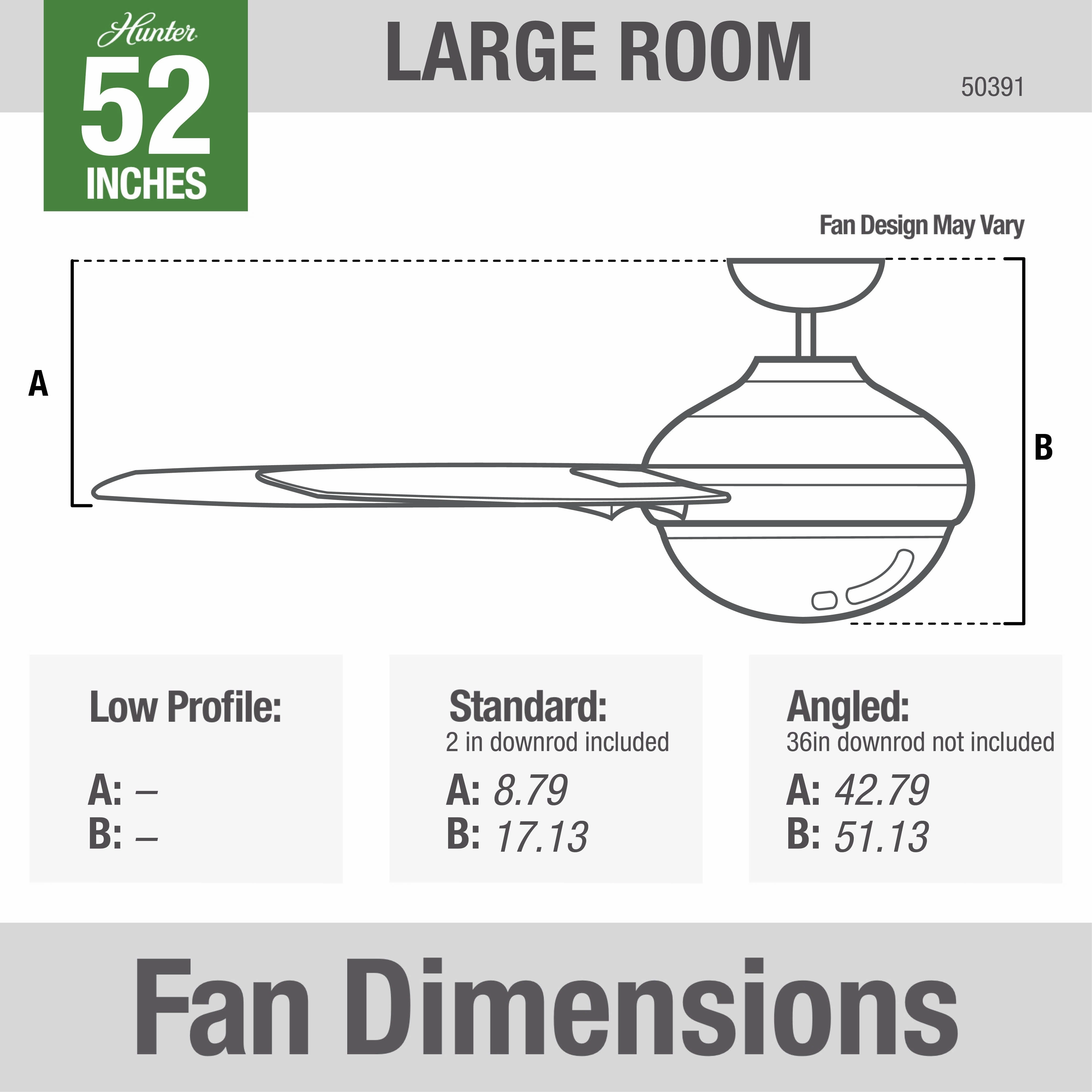 Port Royale 52"Ceiling Fan Natural Black Iron