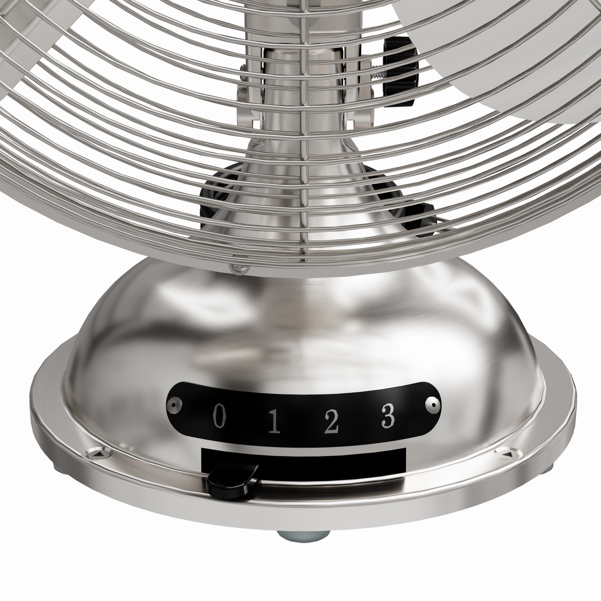 Portable Desk Fan Brushed Nickel