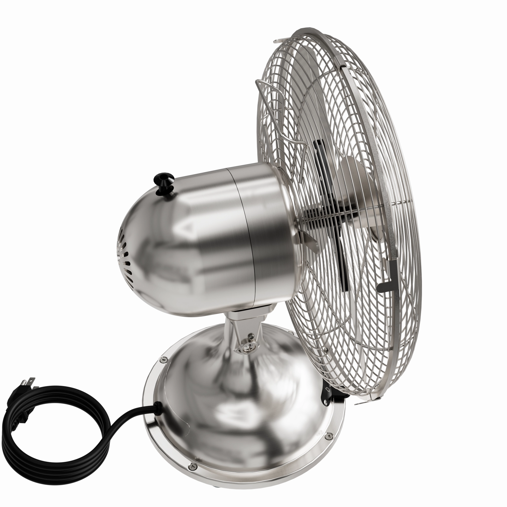 Portable Desk Fan Brushed Nickel