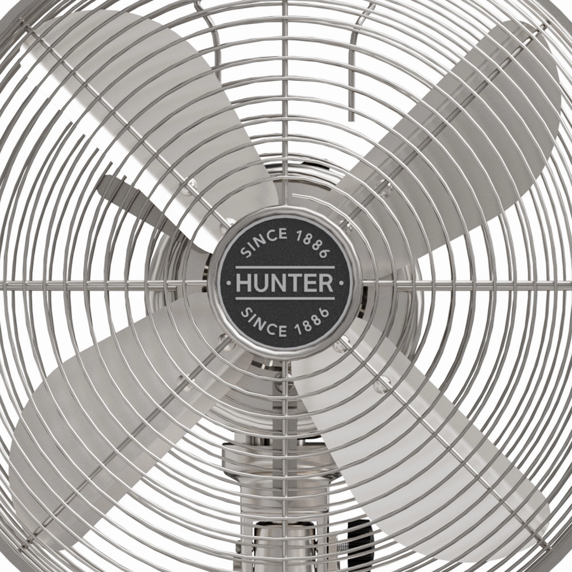 Portable Desk Fan Brushed Nickel