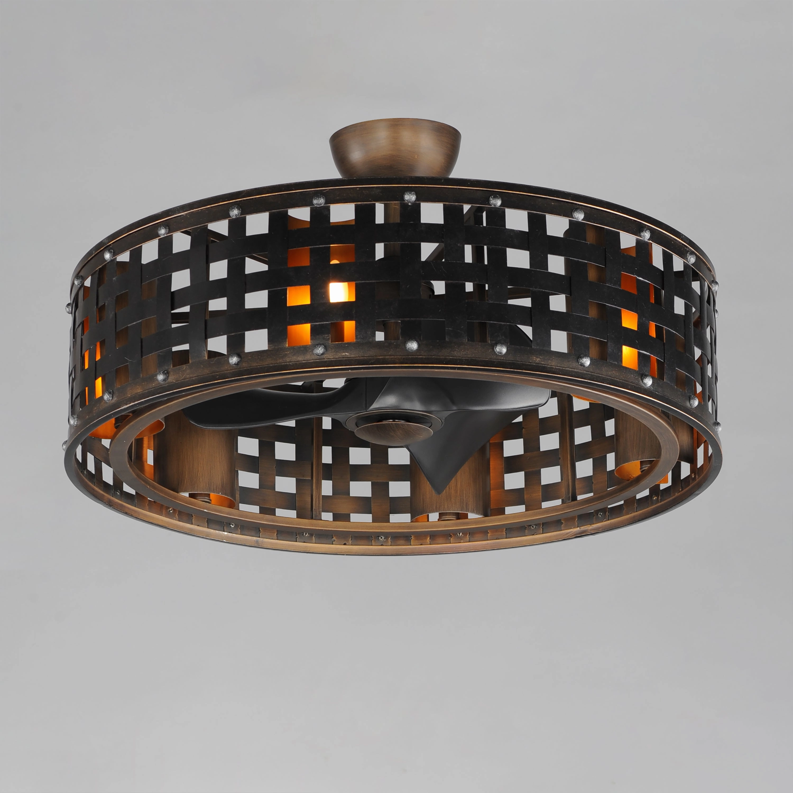 Portcullis LED Fandelight Bronze Gilt