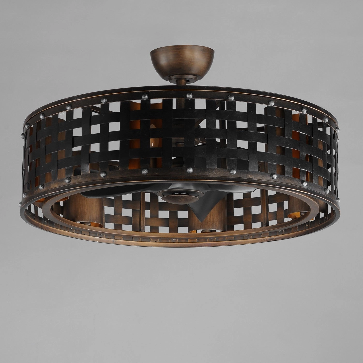 Portcullis LED Fandelight Bronze Gilt