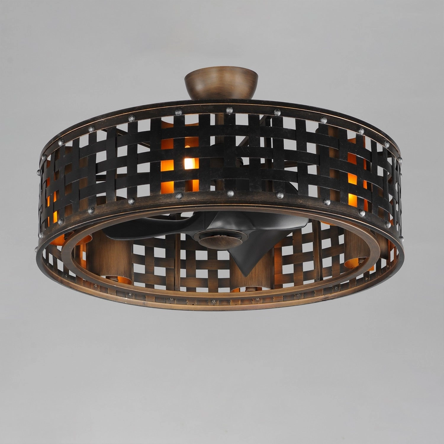 Portcullis LED Fandelight Bronze Gilt