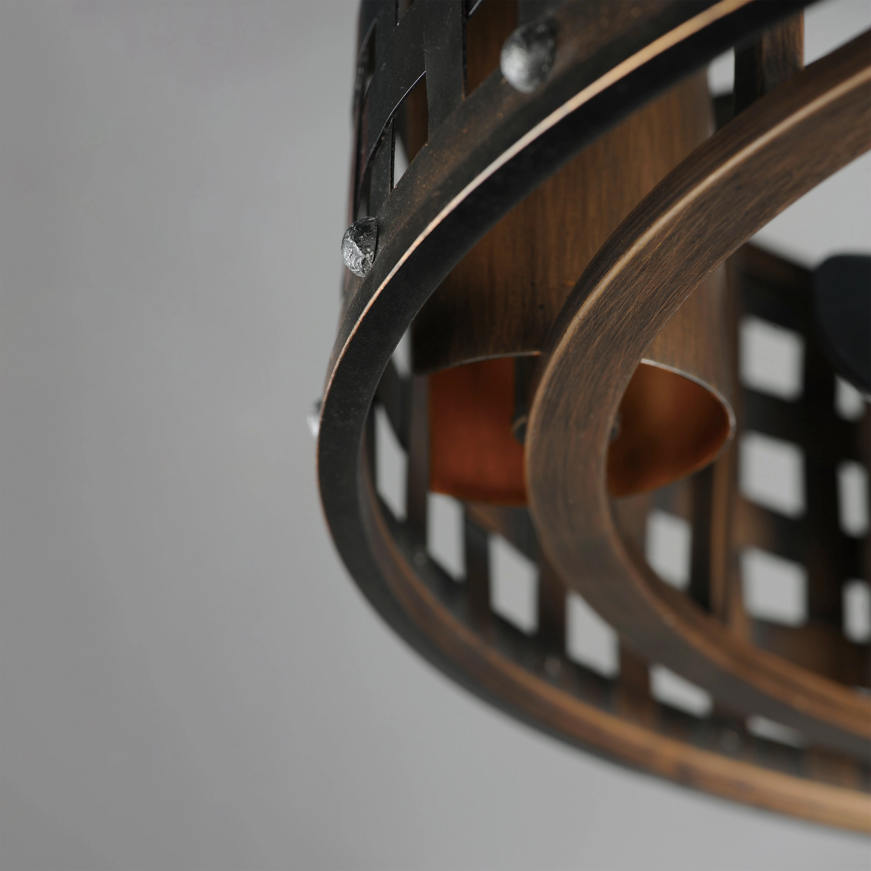 Portcullis LED Fandelight Bronze Gilt