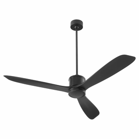 Portland 58" Patio Fan Matte Black outdoor exterior fans for patio cooling