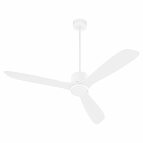 Portland 58" Patio Fan Studio White outdoor exterior fans for patio cooling