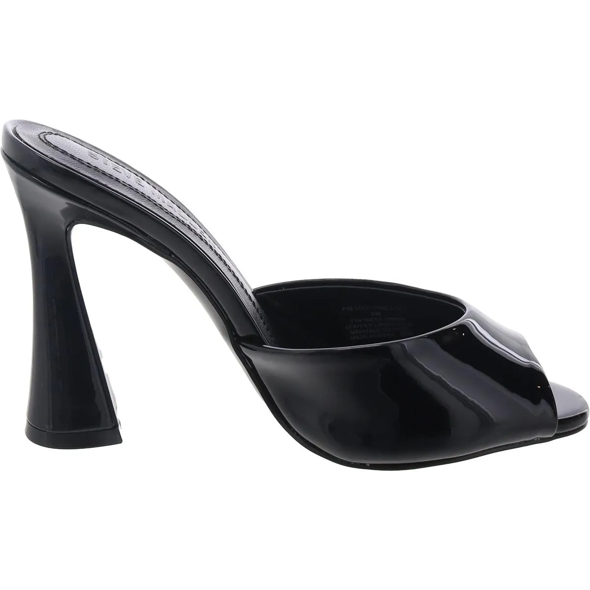 Presecco Womens Padded Insole Patent Leather Slide