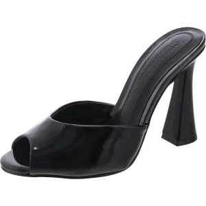 Presecco Womens Padded Insole Patent Leather Slide