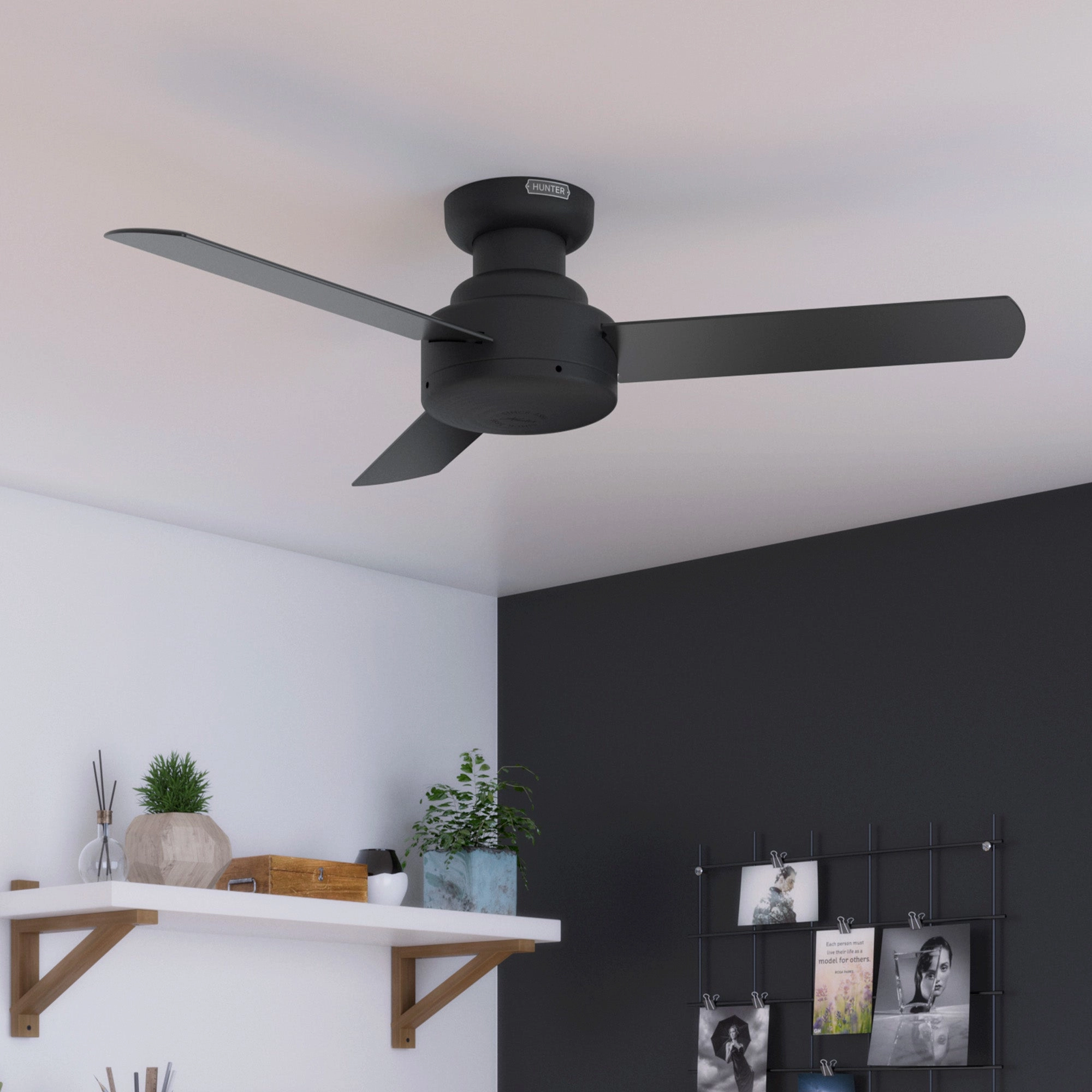 Presto 44"Ceiling Fan Matte Black
