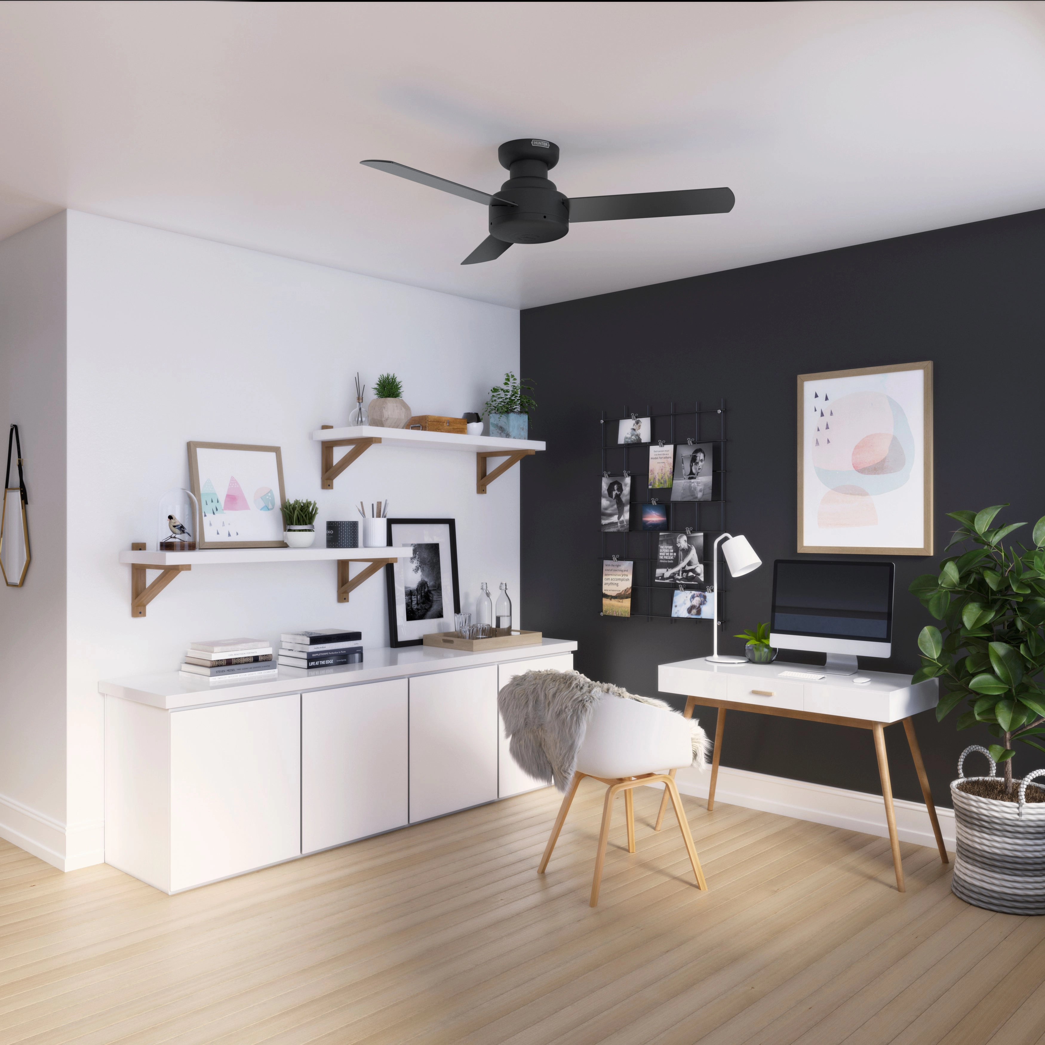 Presto 44"Ceiling Fan Matte Black