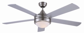 Preston 52"Ceiling Fan Brushed Nickel lightweight fans for moving around easily