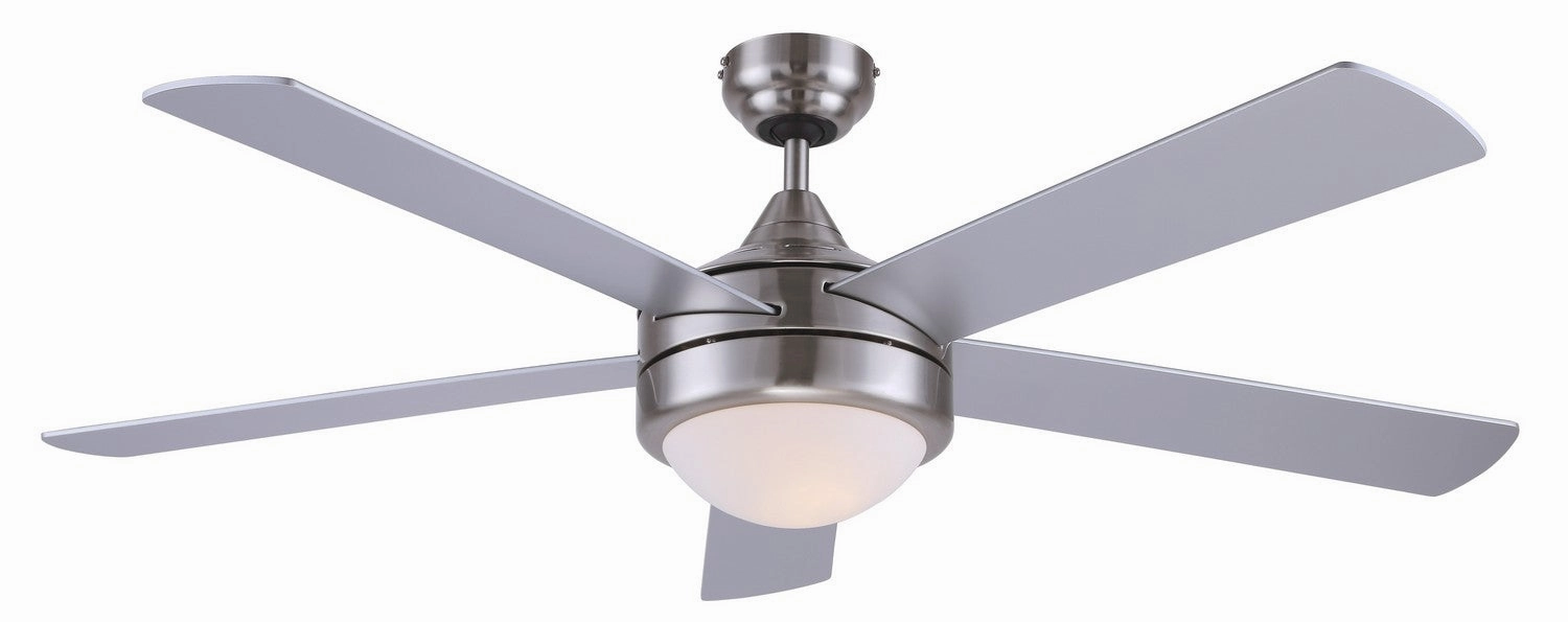 Preston 52"Ceiling Fan Brushed Nickel lightweight fans for moving around easily