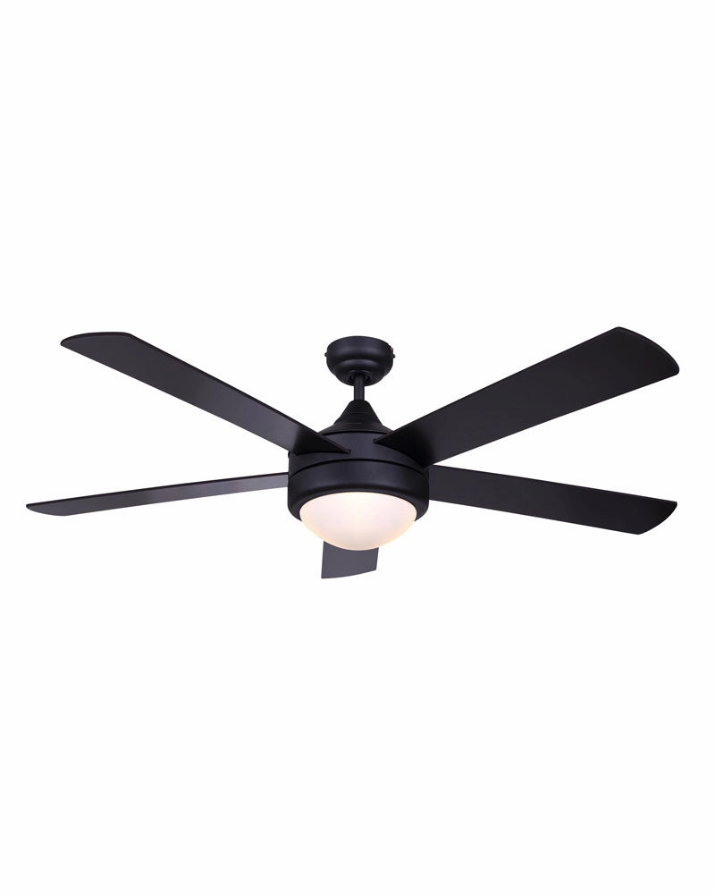 Preston 52"Ceiling Fan Matte Black multi-speed fans with easy controls