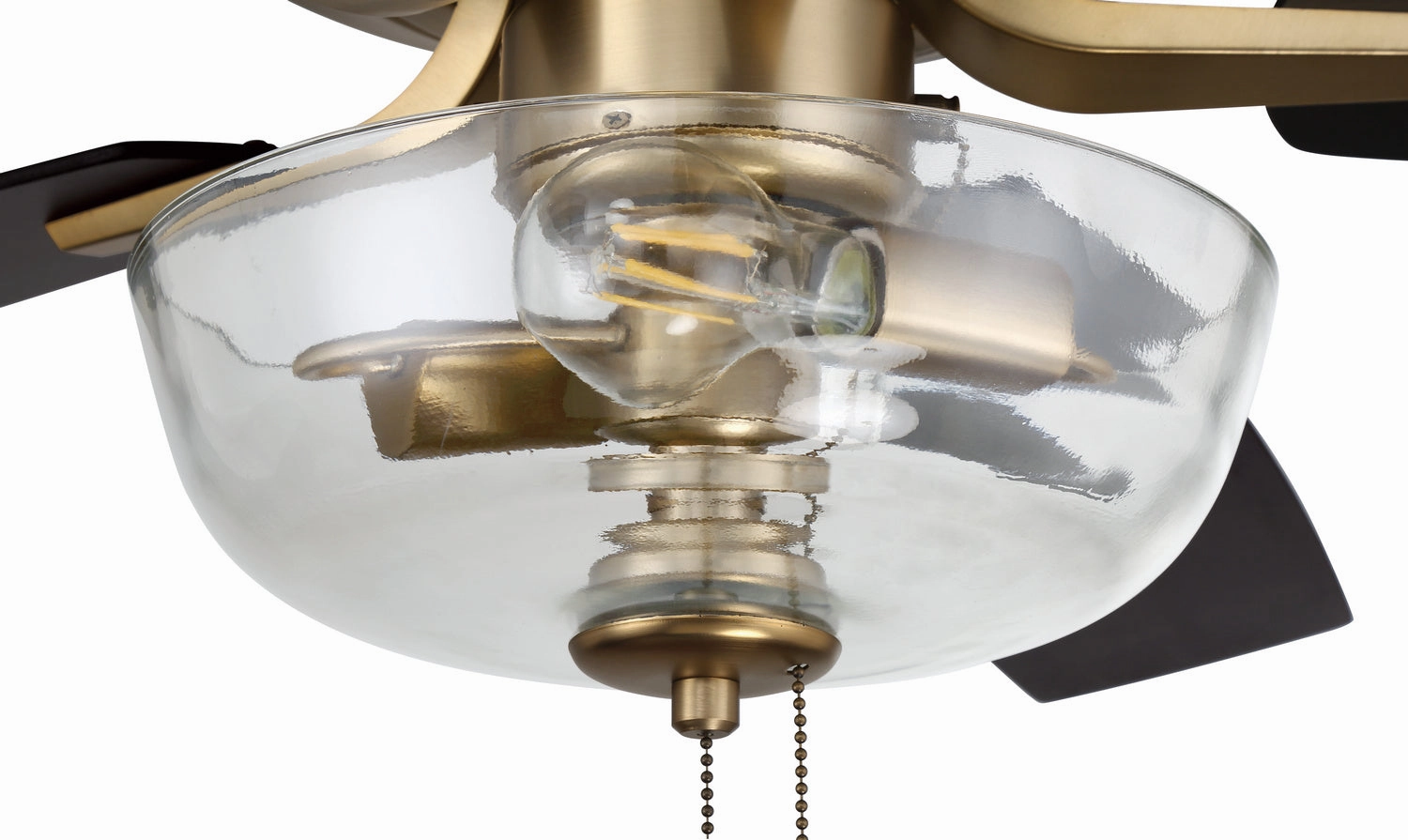 Pro Plus 101 52"Ceiling Fan Satin Brass