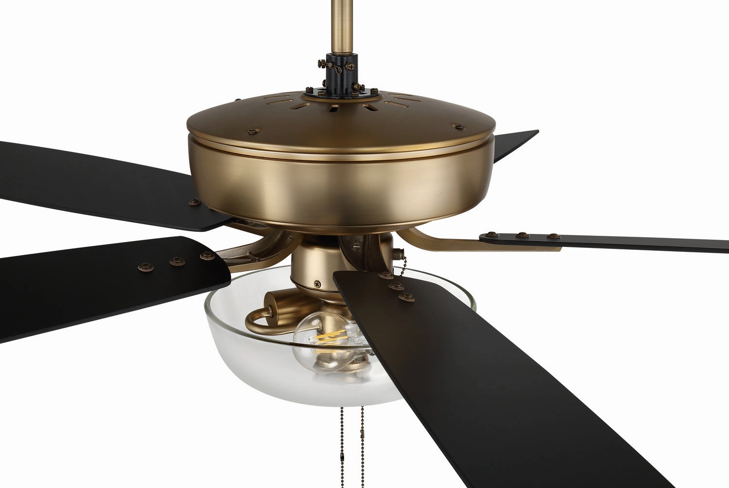Pro Plus 101 52"Ceiling Fan Satin Brass