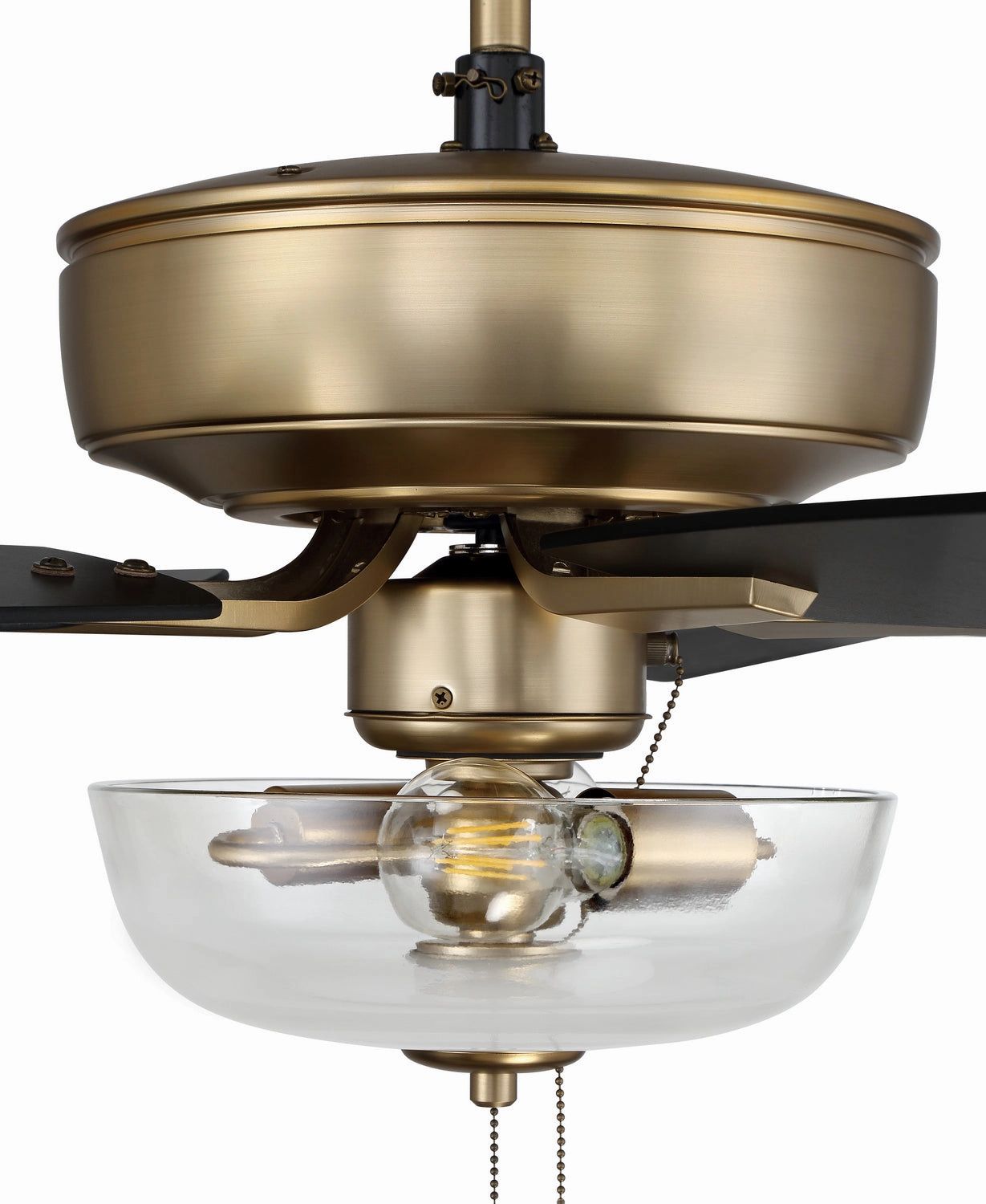 Pro Plus 101 52"Ceiling Fan Satin Brass