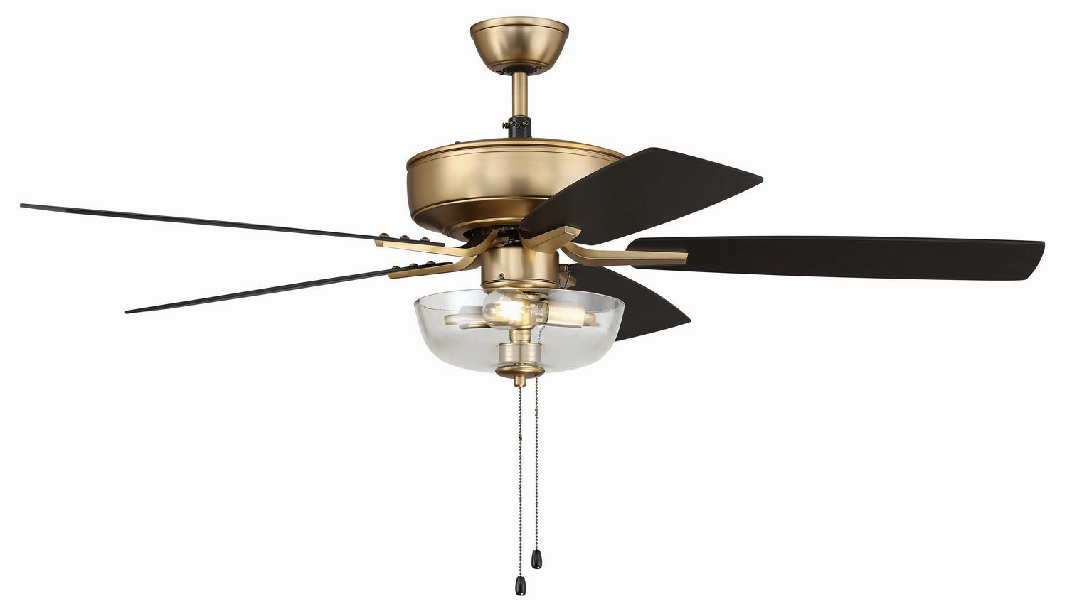 Pro Plus 101 52"Ceiling Fan Satin Brass