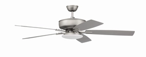 Pro Plus 112 52"Ceiling Fan Brushed Nickel oscillating medium fans with strong airflow
