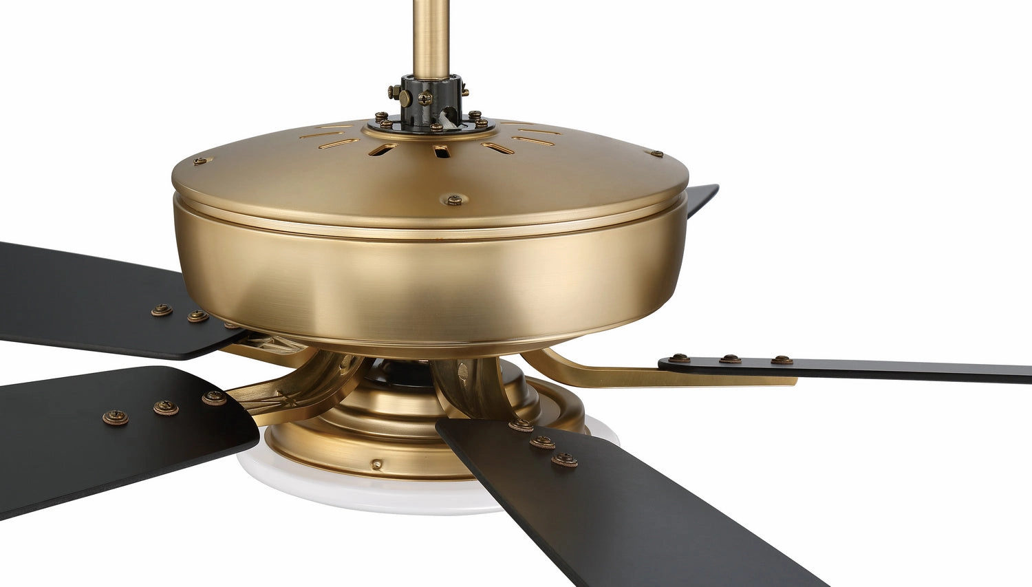 Pro Plus 112 52"Ceiling Fan Satin Brass