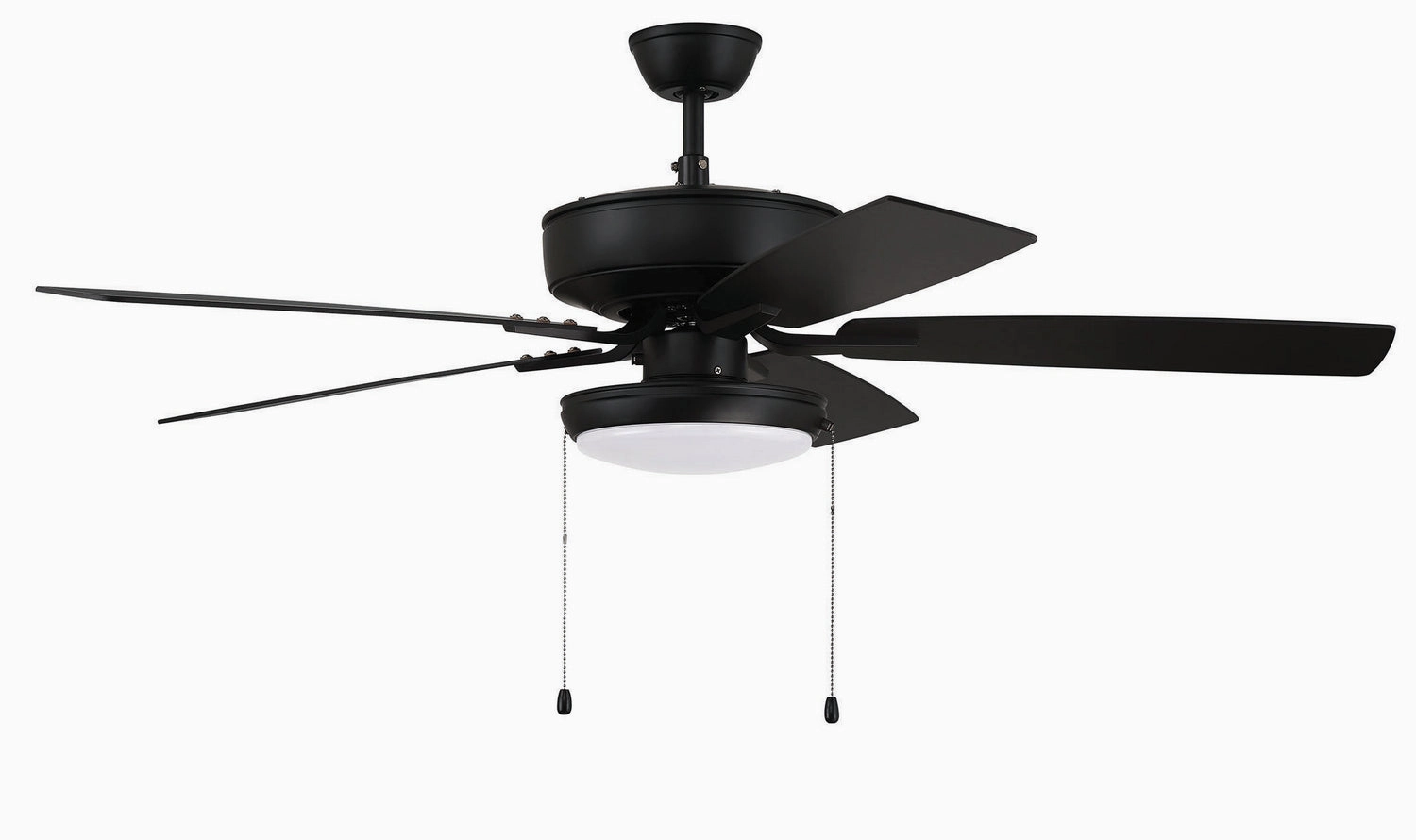 Pro Plus 119 52" Ceiling Fan in Flat Black Ceiling fan with adjustable speed settings