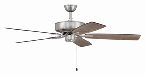 Pro Plus 52 Fan 52"Ceiling Fan Brushed Polished Nickel portable electric fans for dorm rooms