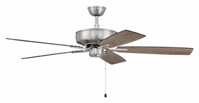 Pro Plus 52 Fan 52"Ceiling Fan Brushed Polished Nickel oscillating medium fans with strong airflow